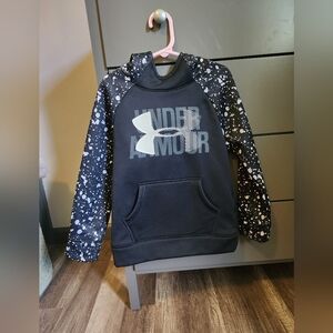 Under Armour Kids Black and White Speckled Hoodie